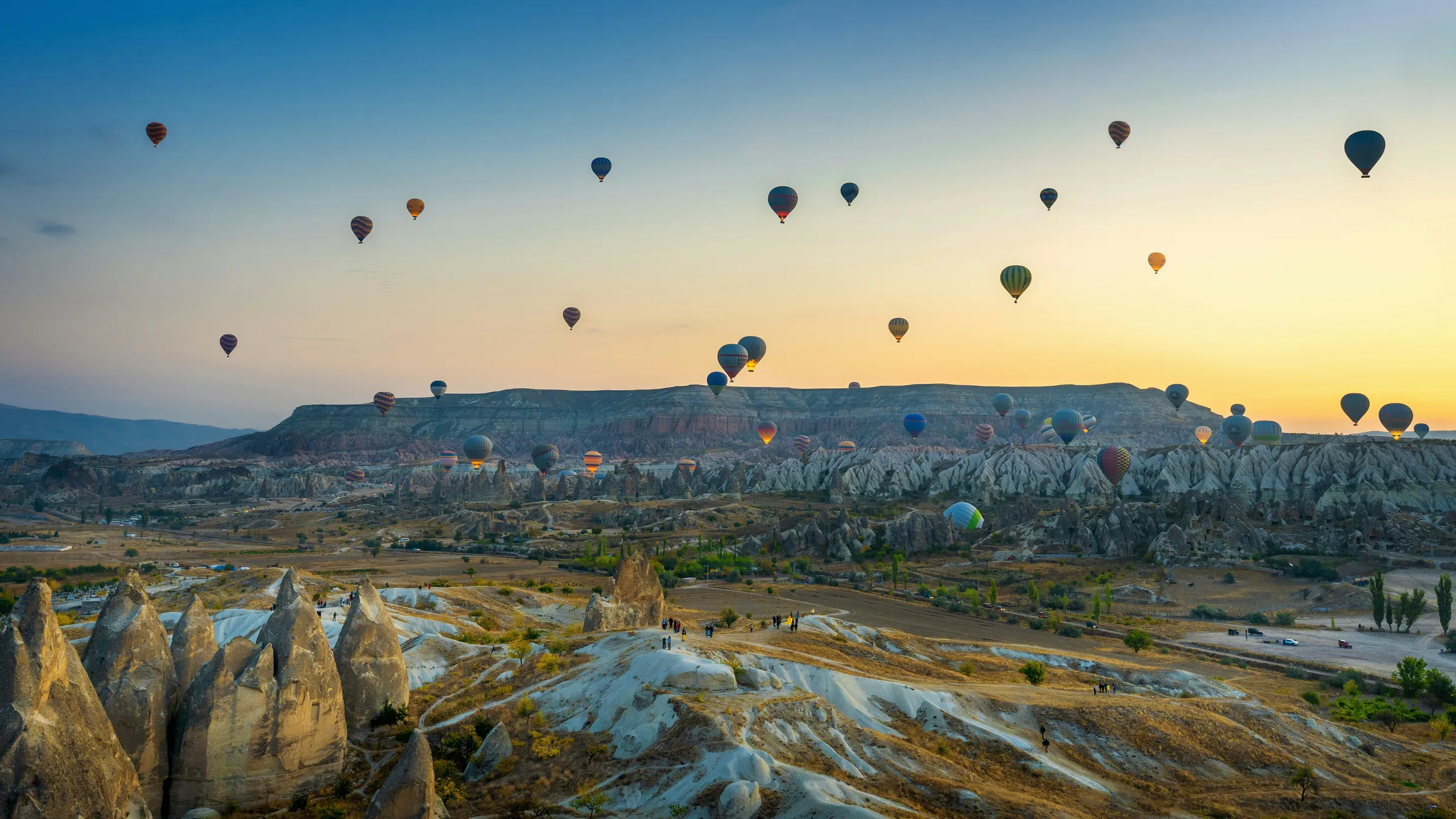 Open landscape at dawn