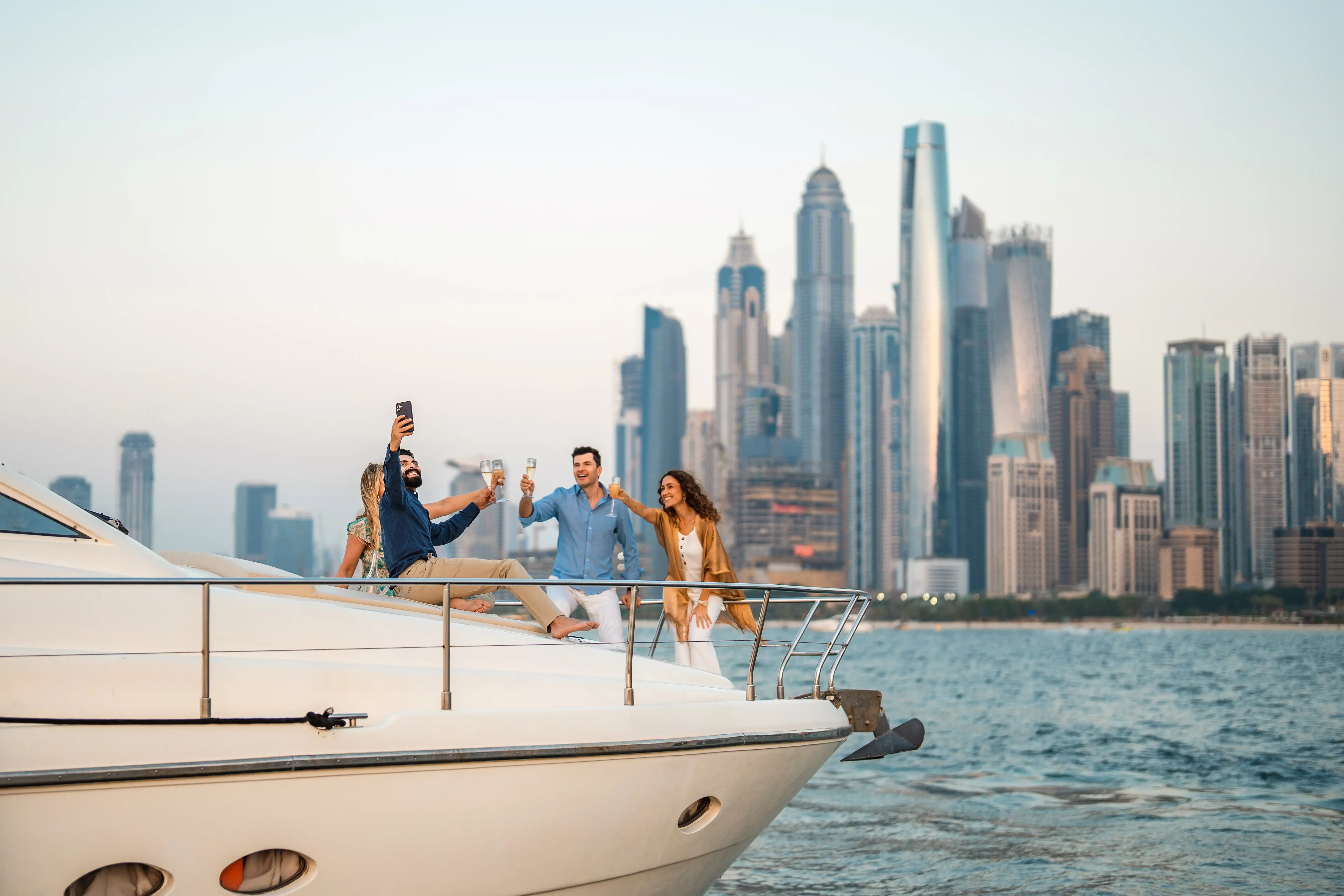 Dubai — skyline at dusk